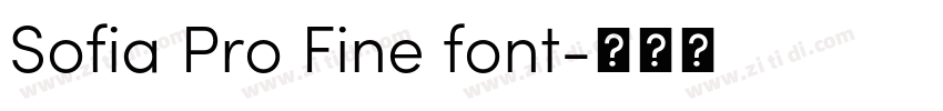 Sofia Pro Fine font字体转换